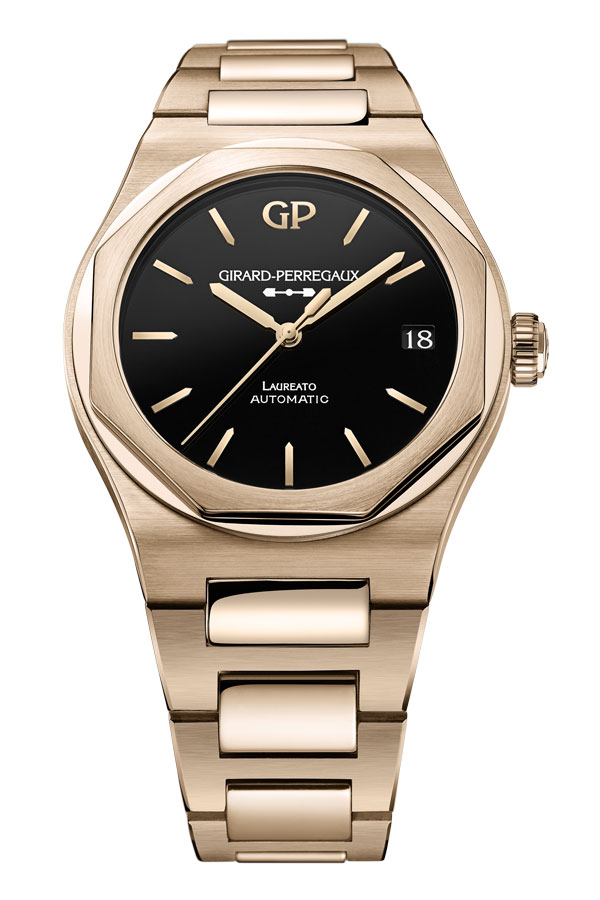 detail Girard Perregaux Laureato 42 mm 81010-52-3118-1CM