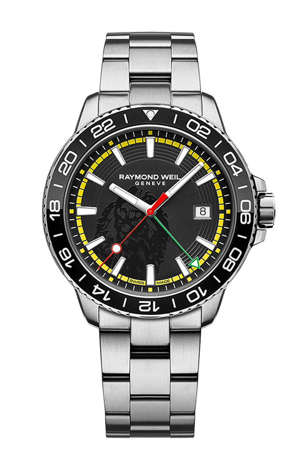 detail Raymond Weil Tango Bob Marley Limited edition 42mm 8280-ST1-BMY18