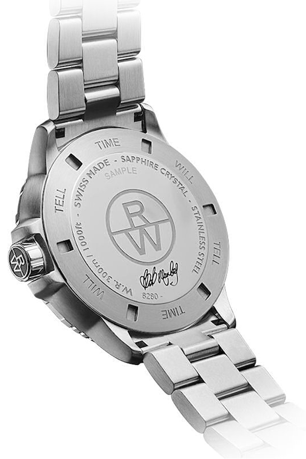detail Raymond Weil Tango Bob Marley Limited edition 42mm 8280-ST1-BMY18