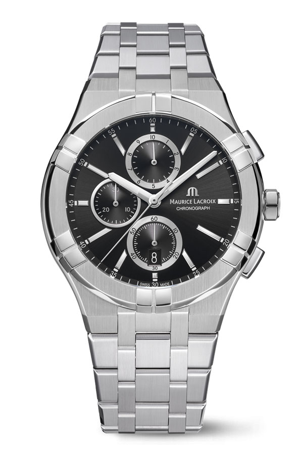 detail Maurice Lacroix Aikon Quartz Chronograph AI1118-SS002-330-1