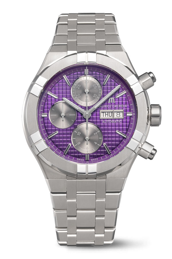 detail Maurice Lacroix Aikon Automatic Titanium Chronograph AI6038-TT032-430-1