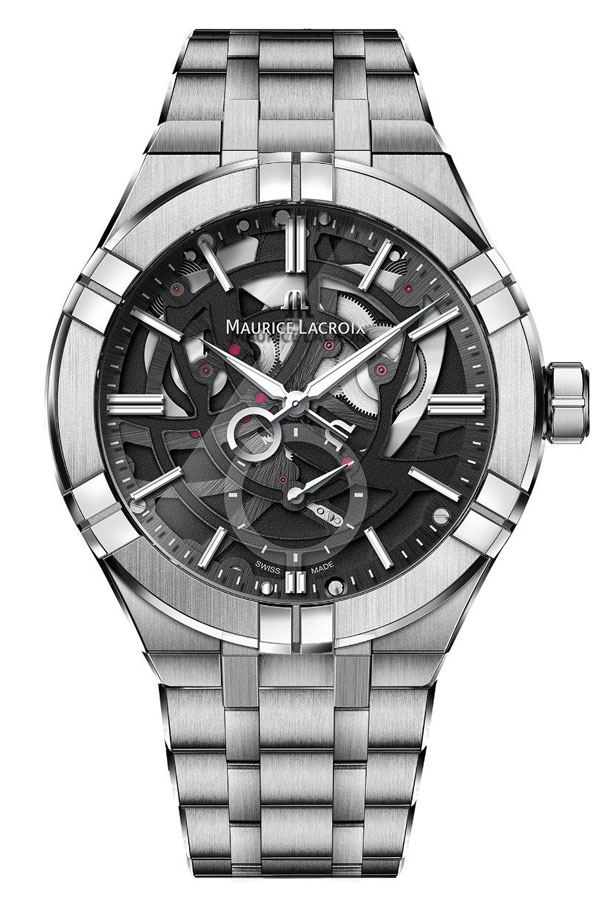 detail Maurice Lacroix Aikon Automatic Mercury 44 mm AI6088-SS002-030-1