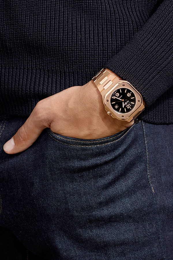 detail Bell & Ross BR 05 GOLD BR05A-BL-PG/SPG