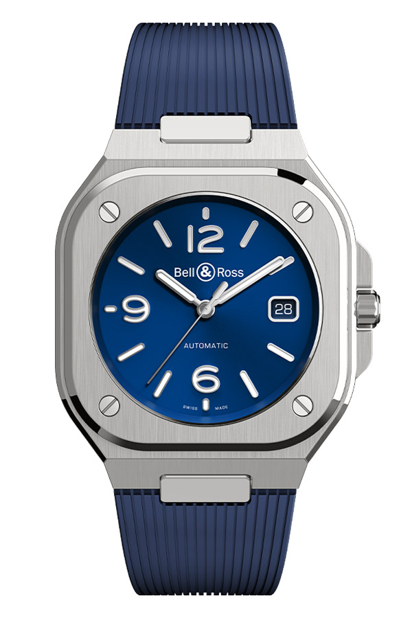 detail Bell & Ross BR05 Blue Steel BR05A-BLU-ST/SRB