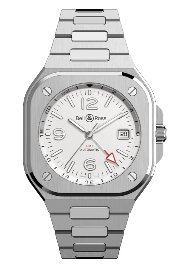 detail Bell & Ross BR 05 GMT White BR05G-SI-ST/SST