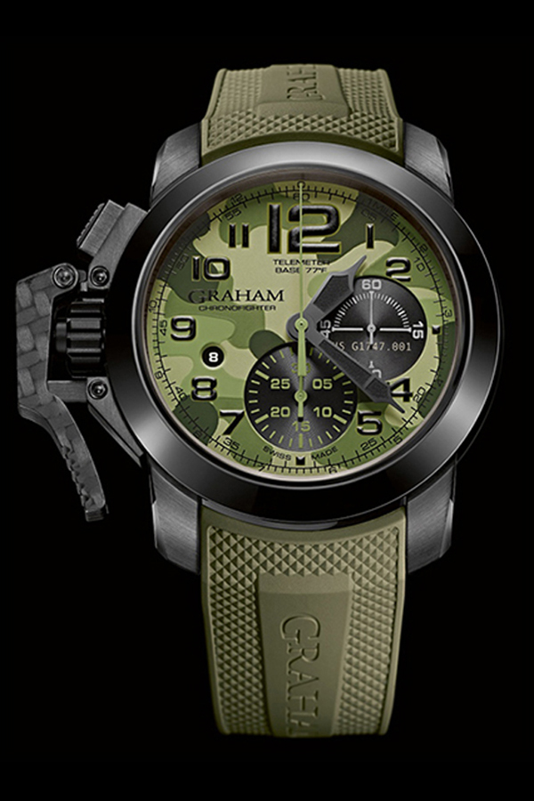 detail Graham Chronofighter Oversize Black Arrow Set