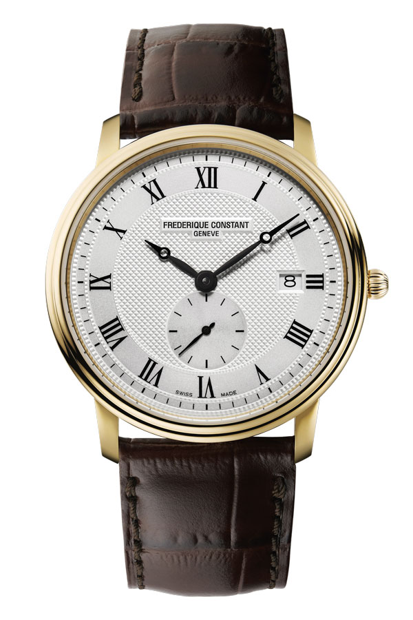 detail Frederique Constant Slimline Gents Small Second FC-245M5S5