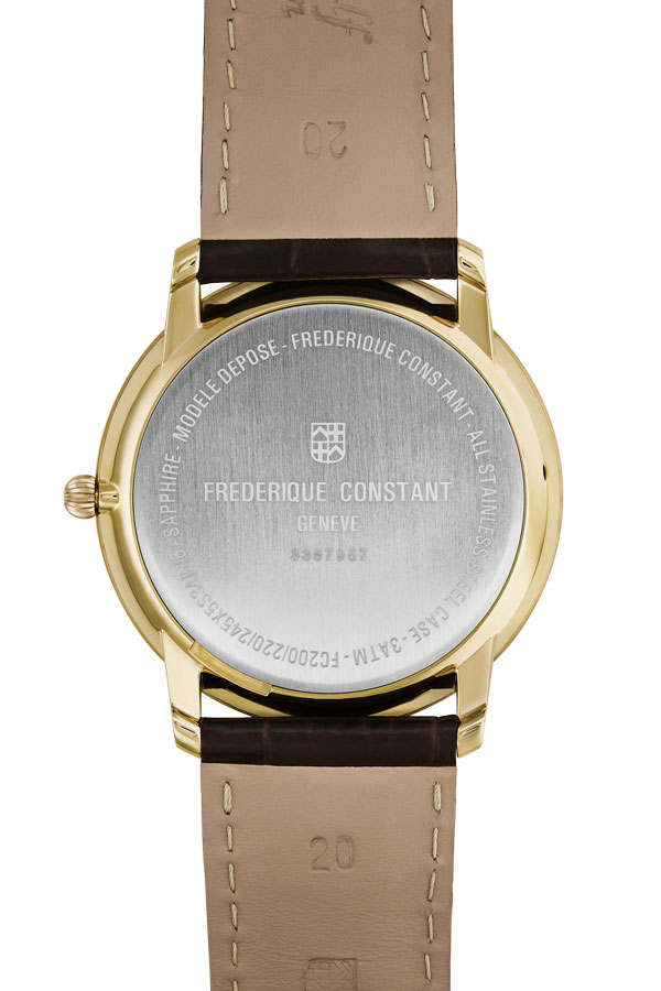 detail Frederique Constant Slimline Gents Small Second FC-245M5S5