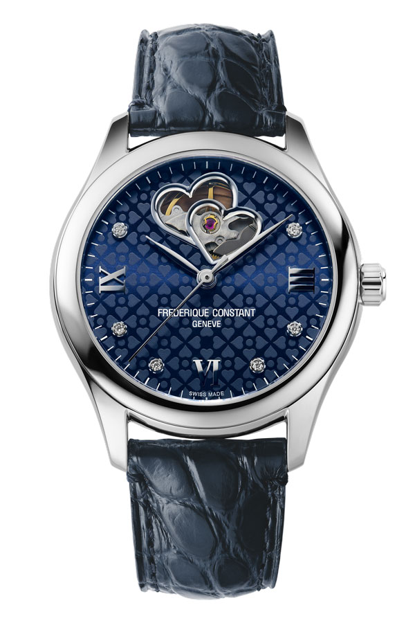 detail Frederique Constant Double Heart Beat FC-310NDHB3B6