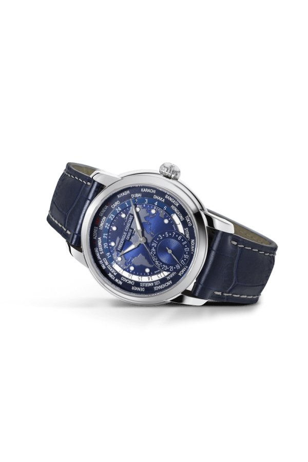 detail Frederique Constant Worldtimer Manufature FC-718NWM4H6