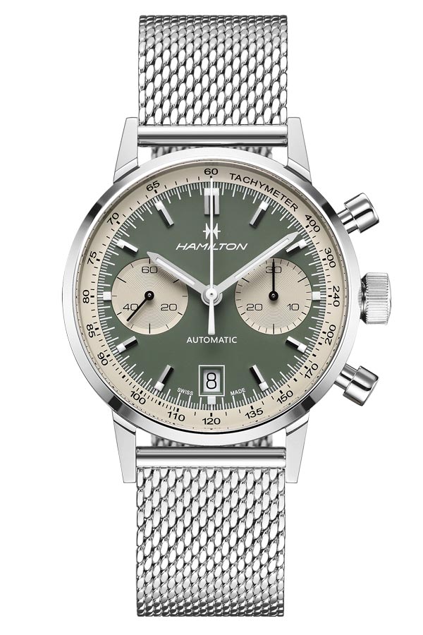 detail Hamilton American Classic Intra-matic Auto Chrono 40mm H38416160