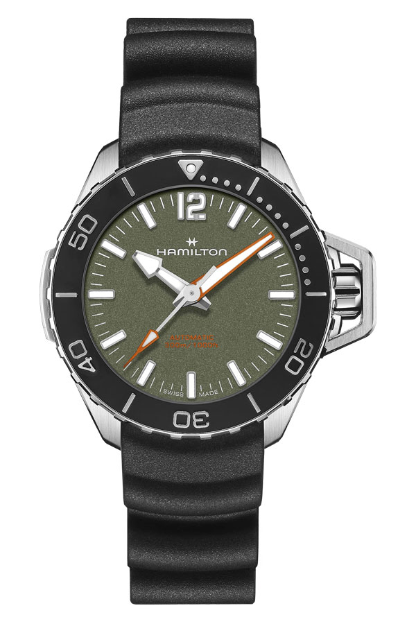 detail Hamilton Khaki Navy Frogman Auto H77455360