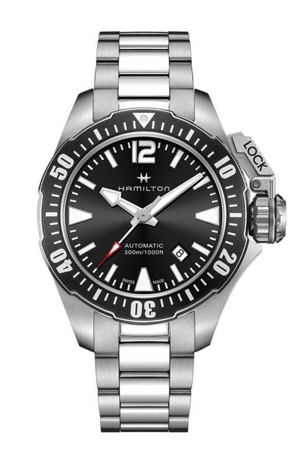 detail Hamilton Khaki Navy Frogman Automatic H77605135