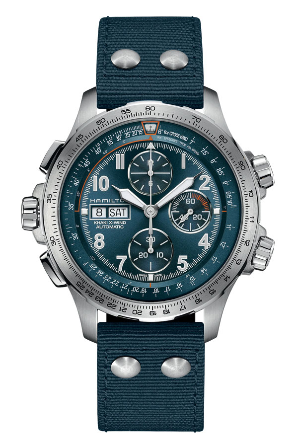 detail Hamilton Khaki Aviation X-Wind Auto Chrono 45mm H77906940