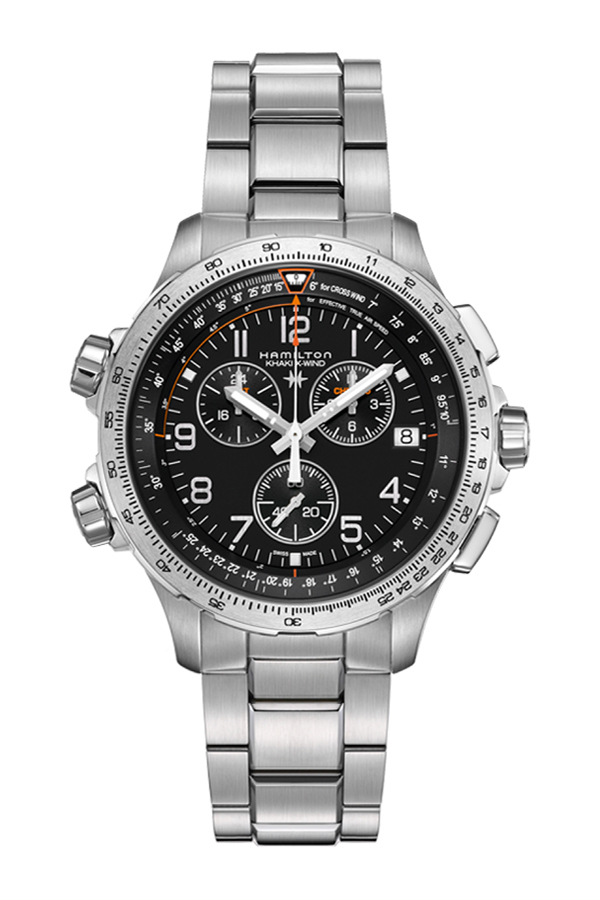 detail Hamilton Khaki Aviation X-Wind GMT Chrono Quartz H77912135