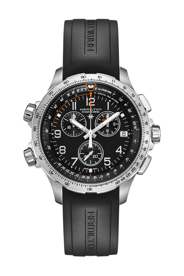 detail Hamilton Khaki Aviation X-Wind GMT Chrono Quartz H77912335