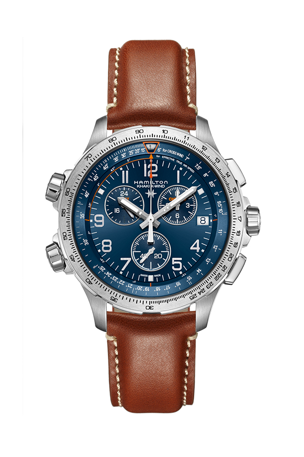 detail Hamilton Khaki Aviation X-Wind GMT Chrono Quartz H77922541