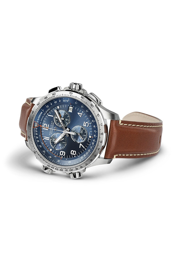 detail Hamilton Khaki Aviation X-Wind GMT Chrono Quartz H77922541