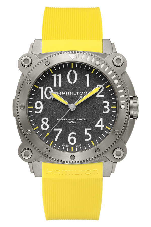 detail Hamilton Khaki Navy BeLOWZERO Auto Titanium H78535380