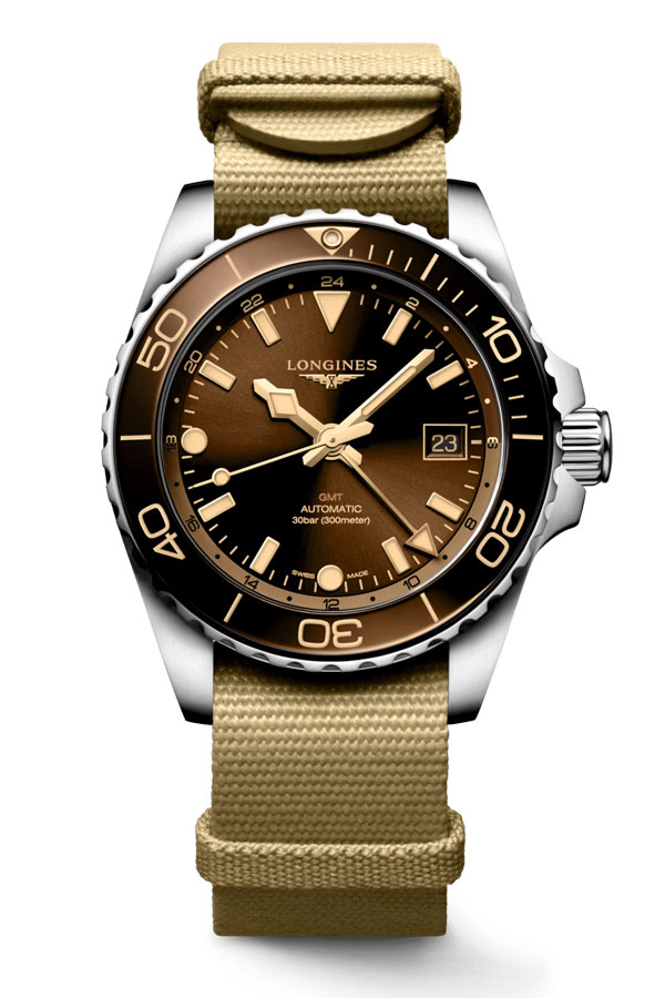 detail Longines HydroConquest GMT L3.790.4.66.2