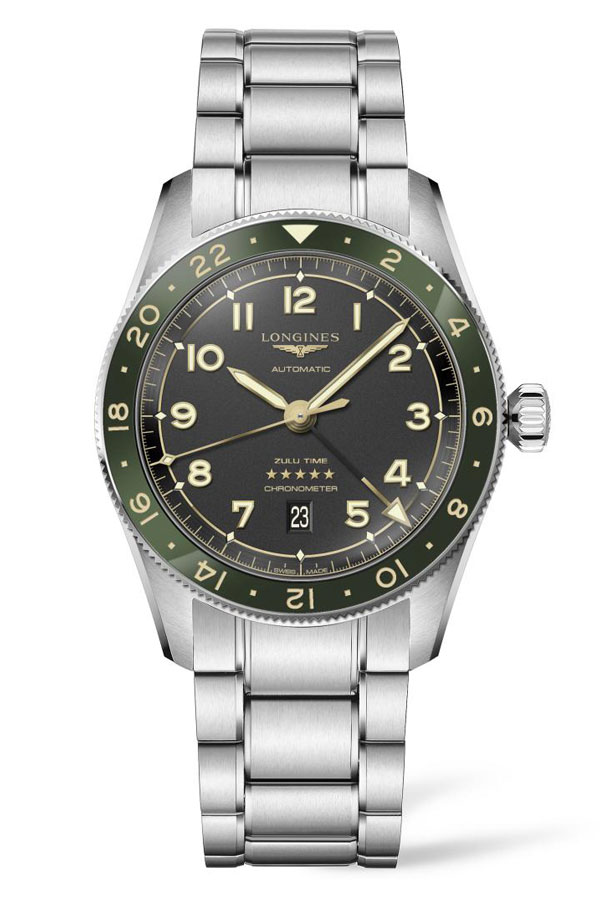 detail Longines Spirit Zulu Time L3.812.4.63.6