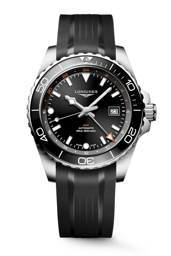 detail Longines HydroConquest GMT L3.890.4.56.9