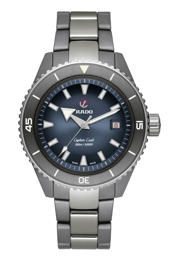 detail Rado Captain Cook High-Tech Ceramic Diver R32144202