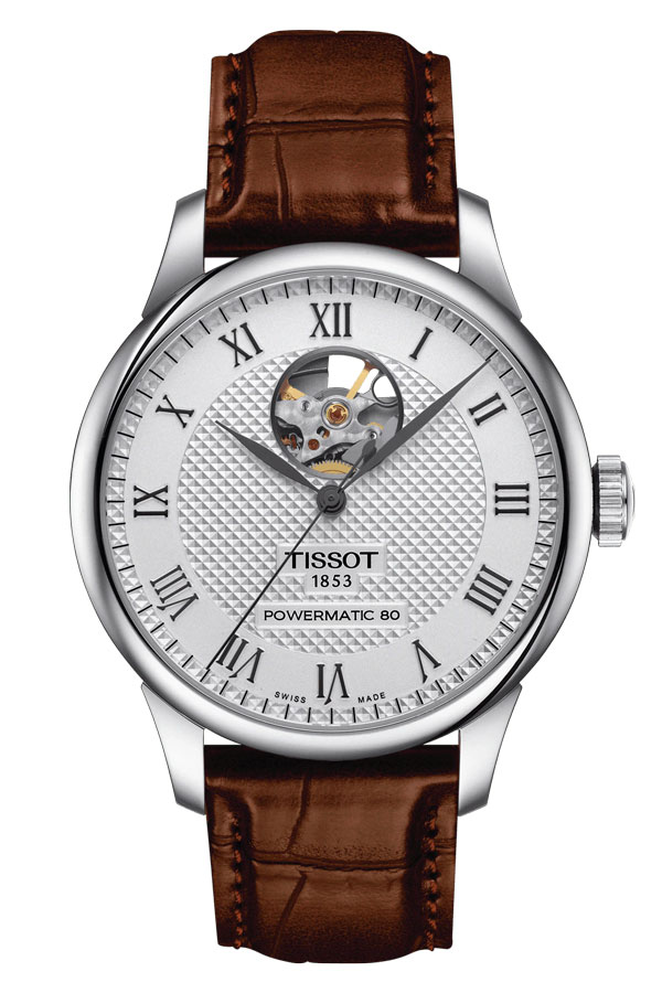 detail Tissot Le Locle Powermatic 80 Open Heart T006.407.16.033.01