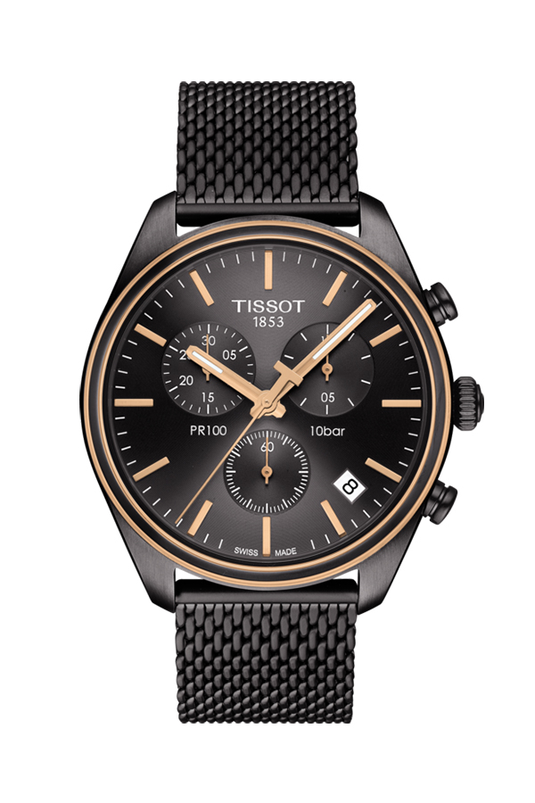 detail Tissot PR 100 Chronograph T101.417.23.061.00