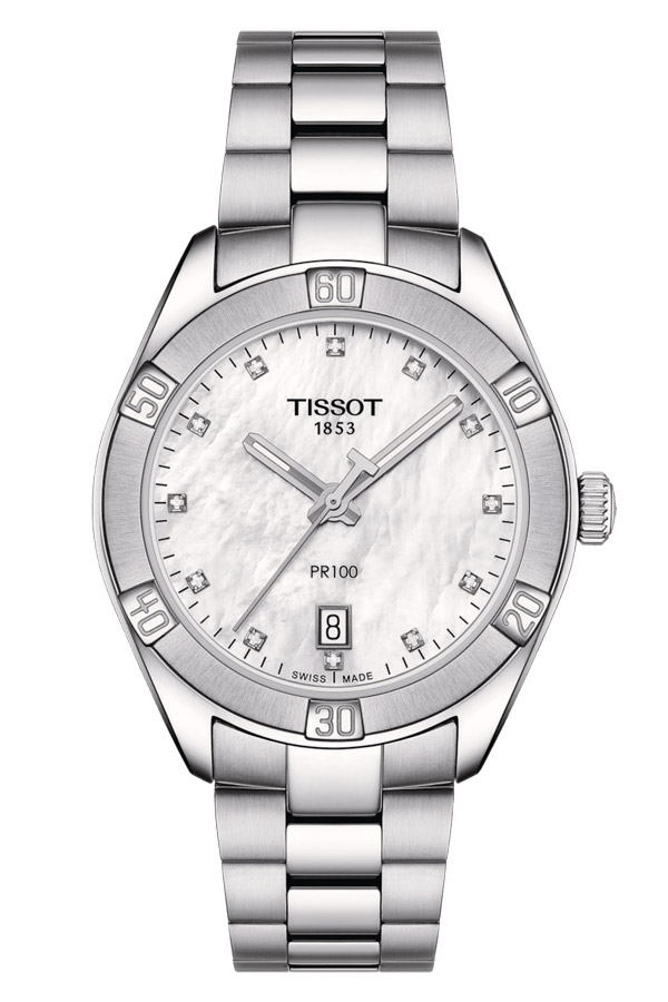 detail Tissot PR 100 Sport Chic T101.910.11.116.00
