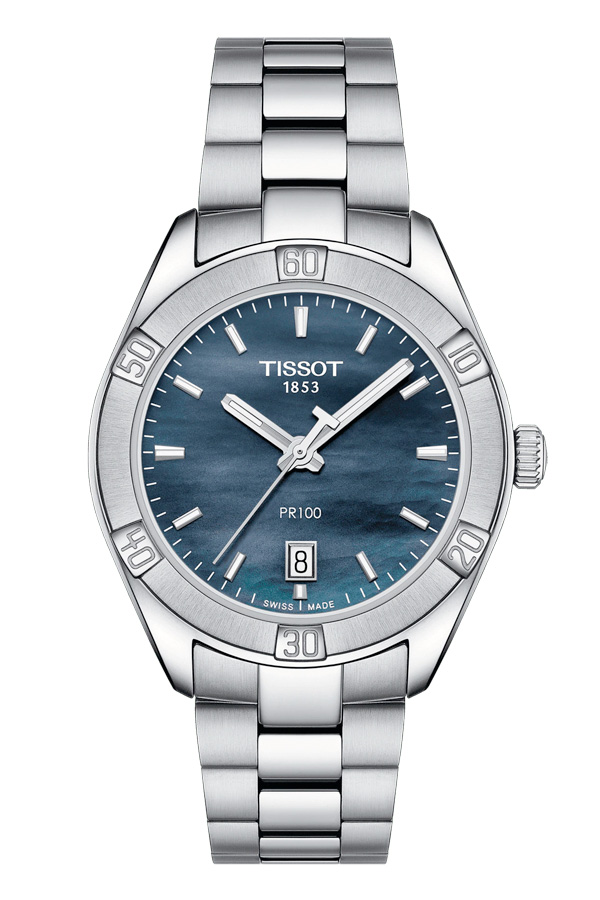 detail Tissot PR 100 Sport Chic T101.910.11.121.00