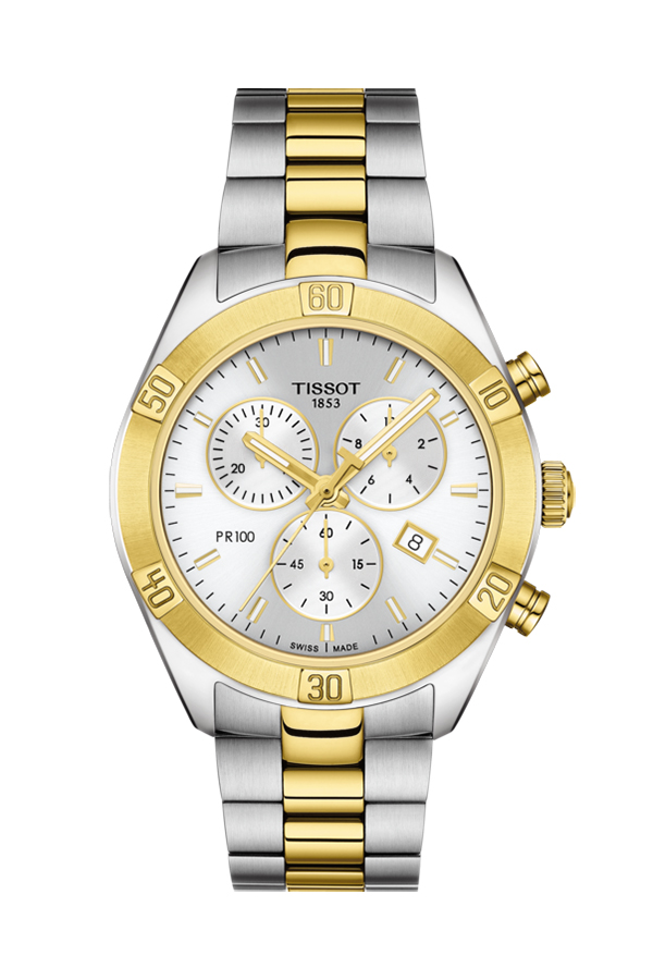 detail Tissot PR 100 Sport Chic Chronograph T101.917.22.031.00