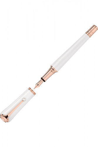 detail Montblanc Muses Marilyn Monroe Special Edition Pearl Fountain Pen 117883