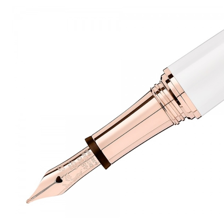 detail Montblanc Muses Marilyn Monroe Special Edition Pearl Fountain Pen 117883