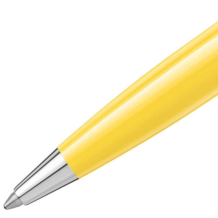 detail Montblanc PIX Mustard Yellow Ballpoint Pen 125240