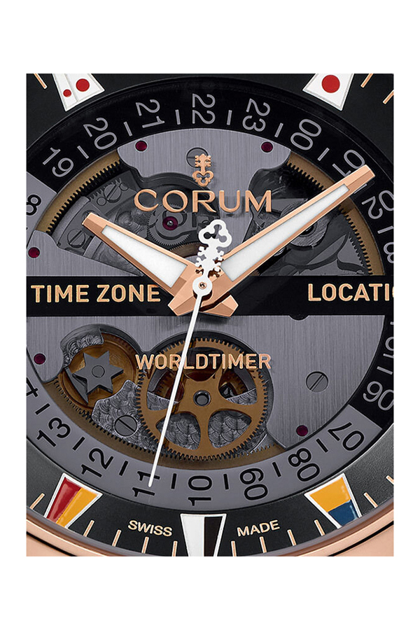 detail Corum Admiral Legend 47 Worldtimer 637.101.05/F371 AN01