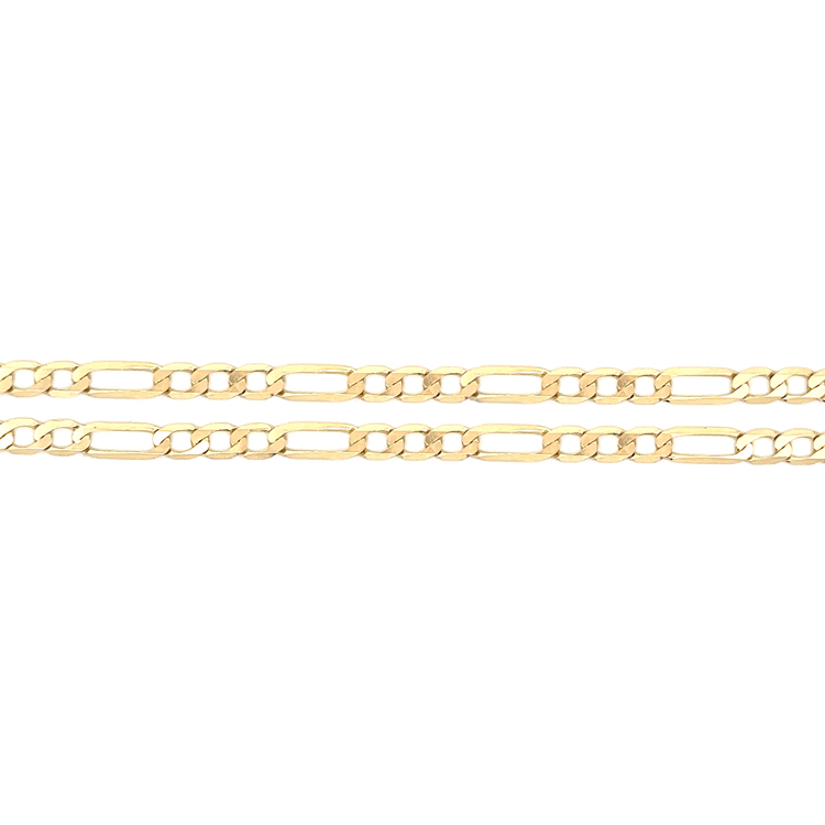 detail Zlatý Pánský Řetízek Figaro 4,70 mm