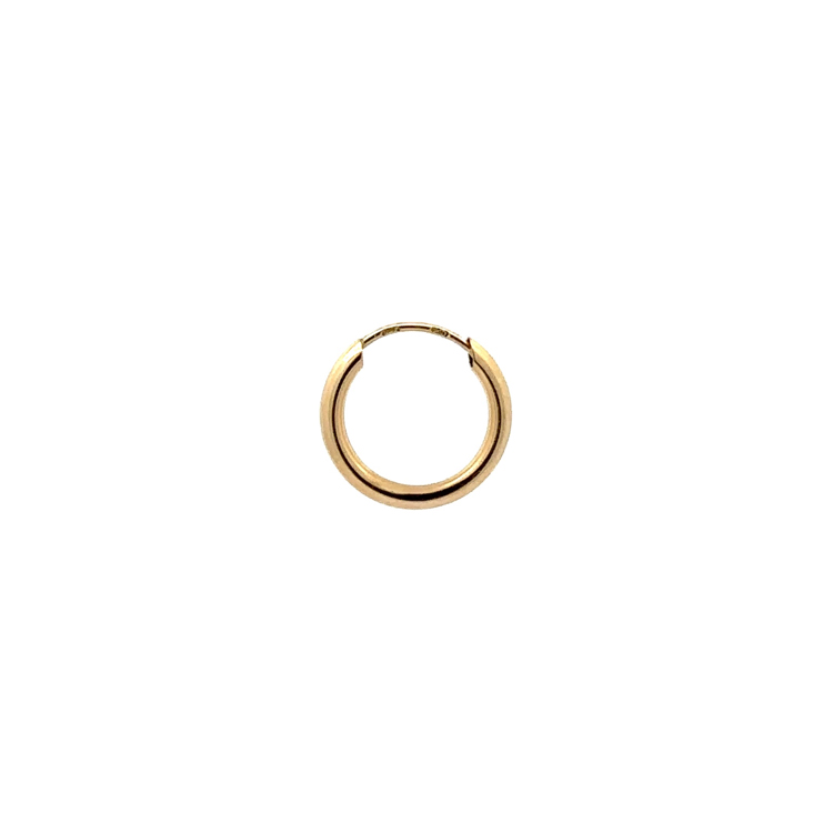 detail Zlaté Kruhové Náušnice