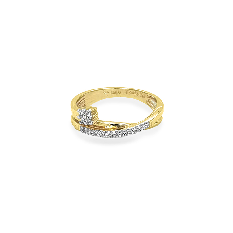 detail Zlatý Prsten se Zirkony