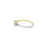náhled Zásnubní prsten se zirkonem z kombinovaního zlata