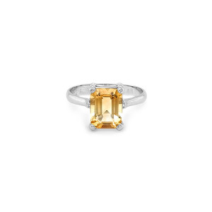 Zlatý Prsten s Žlutým Kamenem