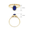 náhled Zlatý Prsten s Lapis Lazuli