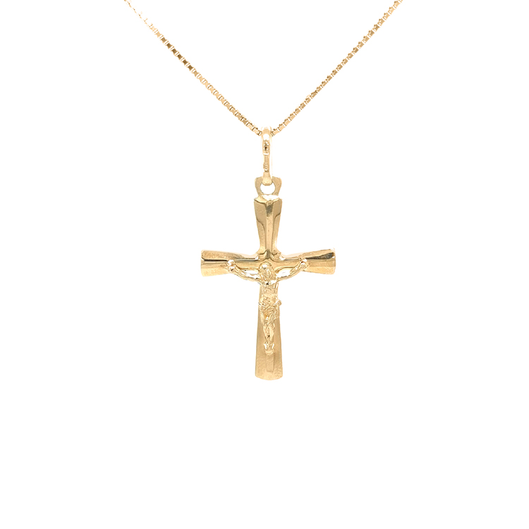 detail Zlatý Kříž s Ježíšem Kristem