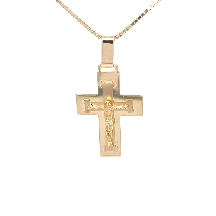 detail Zlatý Kříž s Ježišem Kristem