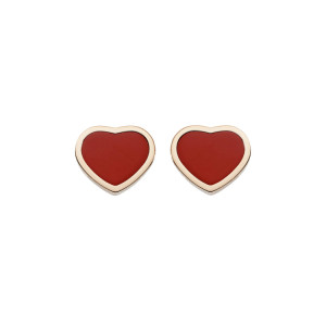 Zlaté Náušnice Chopard Happy Hearts 839482-5801