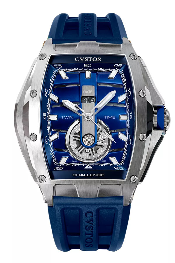 detail CVSTOS Challenge Twin-Time Steel Blue Dial A01108.4103001