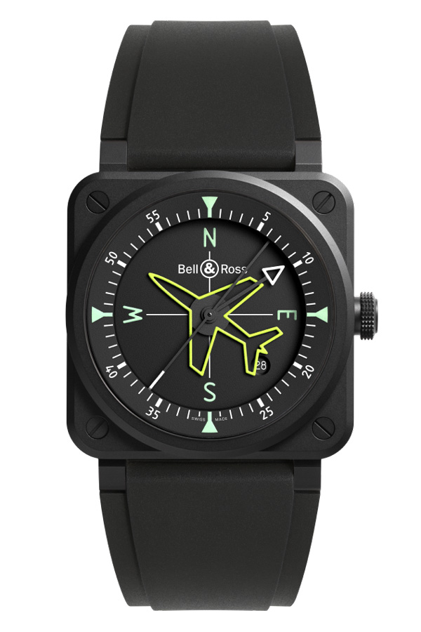 detail Bell & Ross BR 03 Gydrocompas BR03A-CPS-CE/SRB