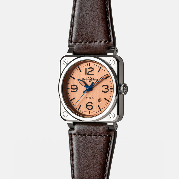 detail Bell & Ross New BR 03 Copper BR03A-GB-ST/SCA