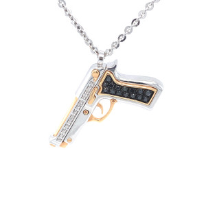 Zlatý Přívěsek Pistole Zancan Couture Limited Edition EC374RB60