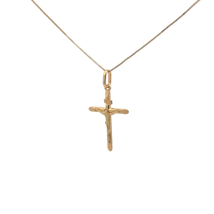 detail Zlatý Kříž s Ježíšem Kristem